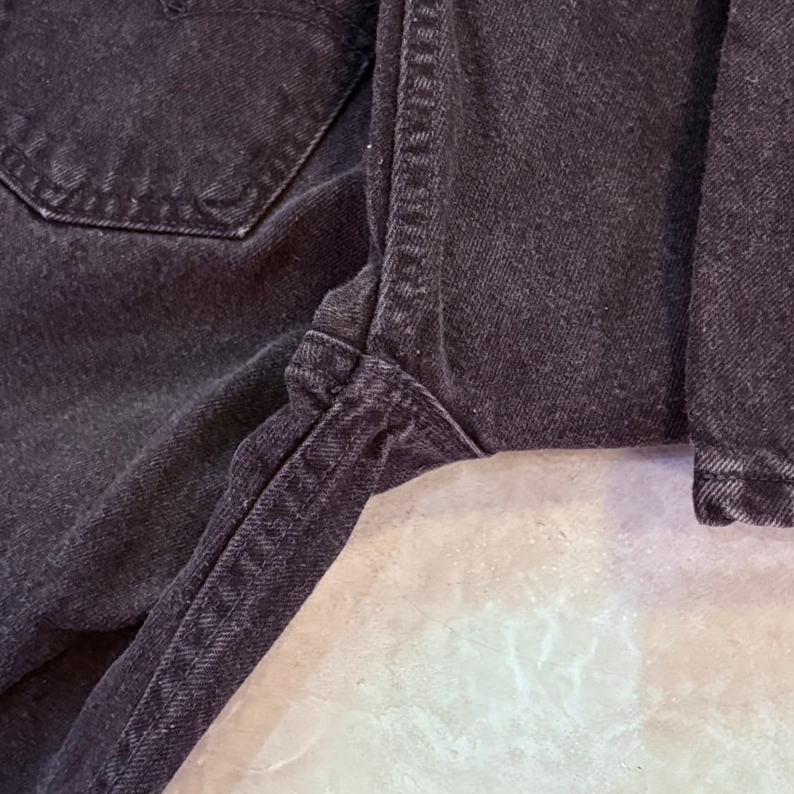 [36/32] USA 리바이스 505 오렌지탭 orange 흑청 블랙 상품이미지6