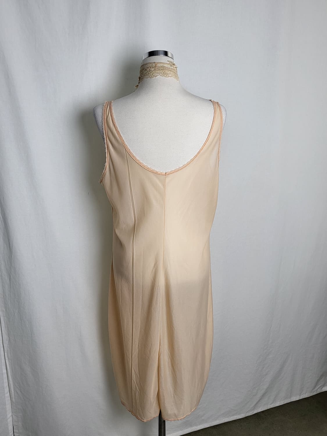빈티지 샴페인 베이지 슬립 원피스 상품이미지3
