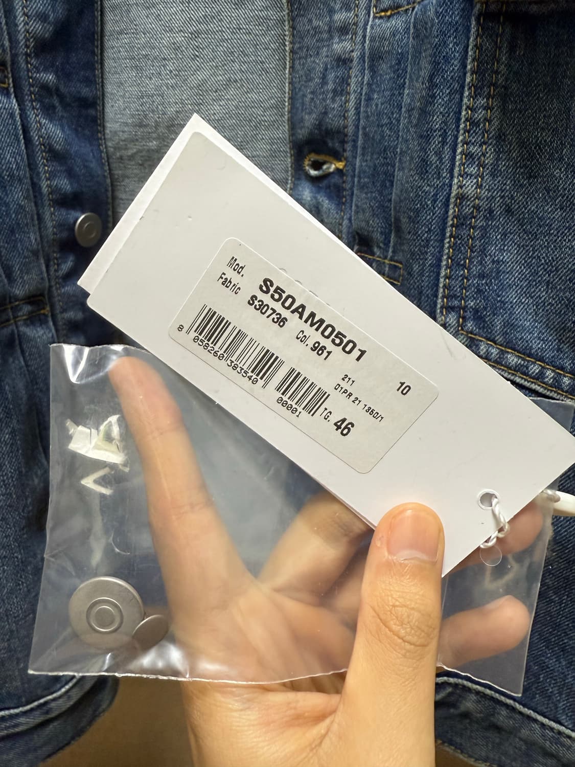 21/SS margiela disstressed denim jacket  상품이미지7