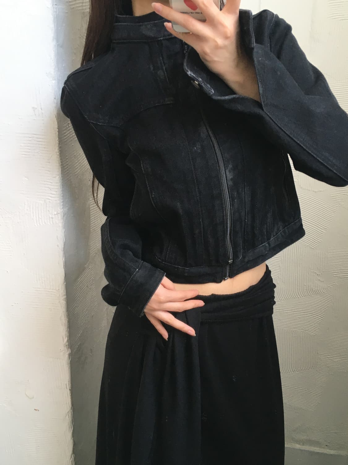 loading room 로딩룸 블랙 데님 자켓 상품이미지3