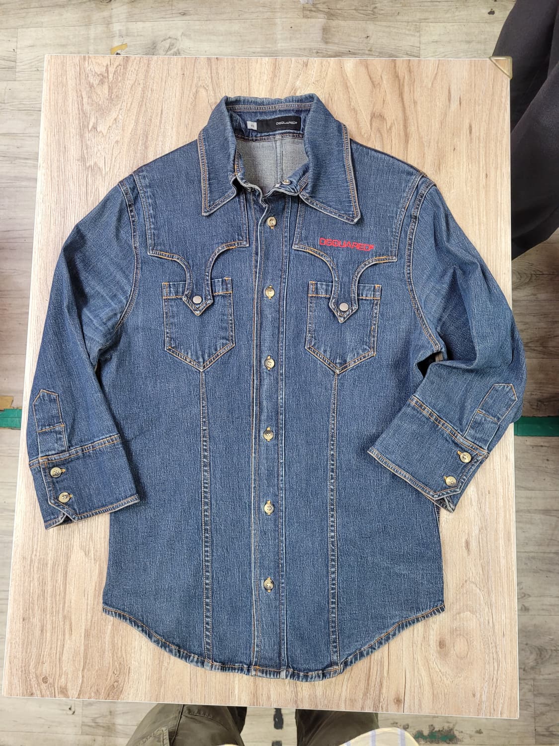 DSQUARED2 디스퀘어드 데님 웨스턴 셔츠 상품이미지1