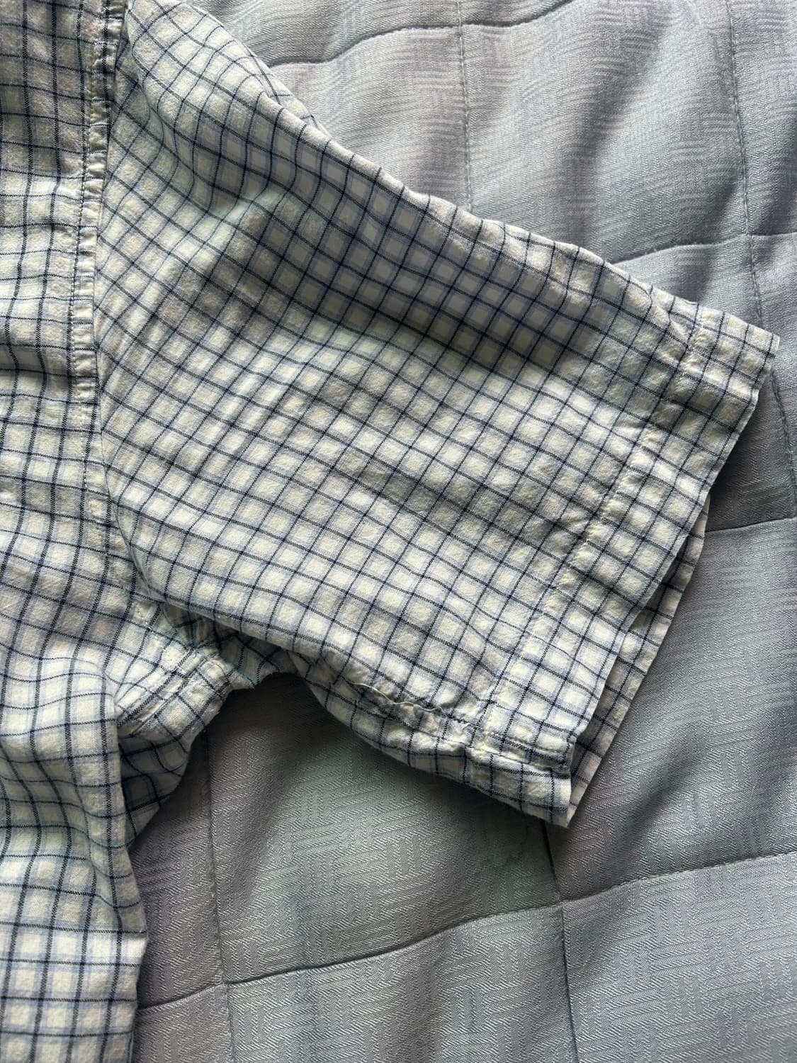 모델 김원중님 착용 Original madras 반팔 셔츠 상품이미지3