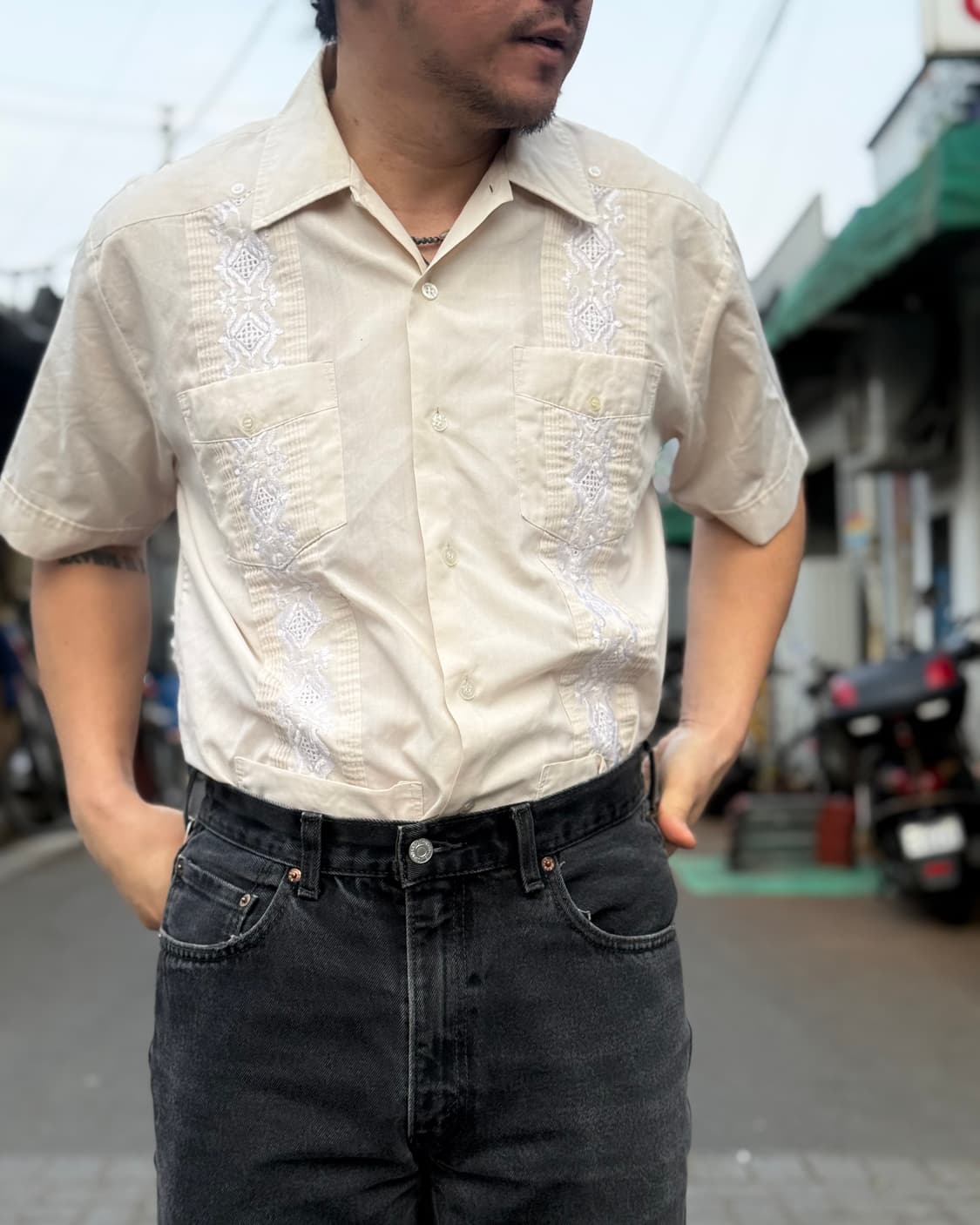 90-00‘s 안토니 폭시 구아야베라 셔츠 L 상품이미지9