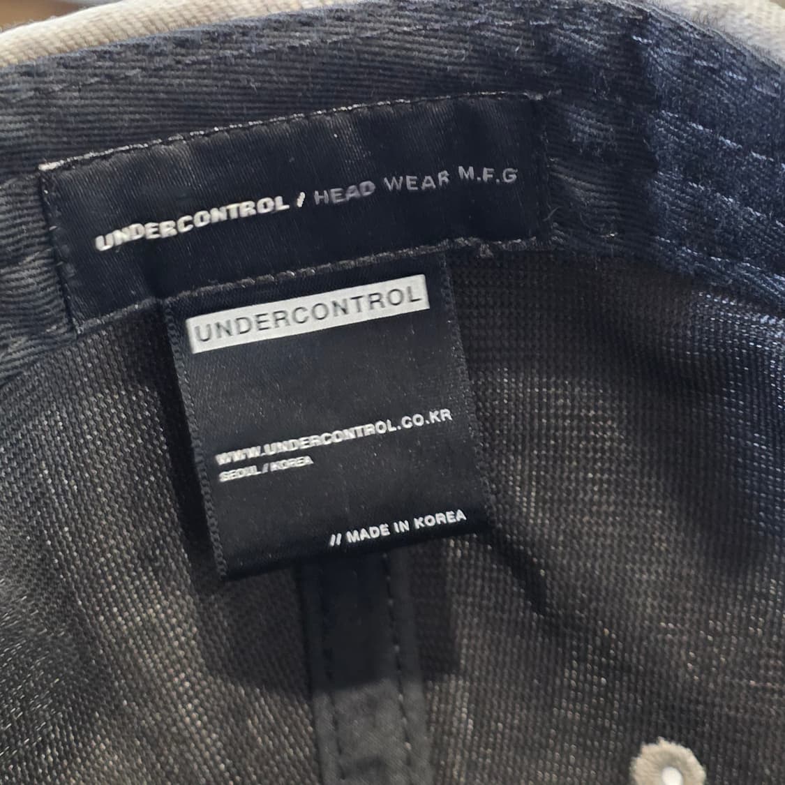 L6-8:언더컨트롤 도그 로고 캡 그레이(57-59) 상품이미지8