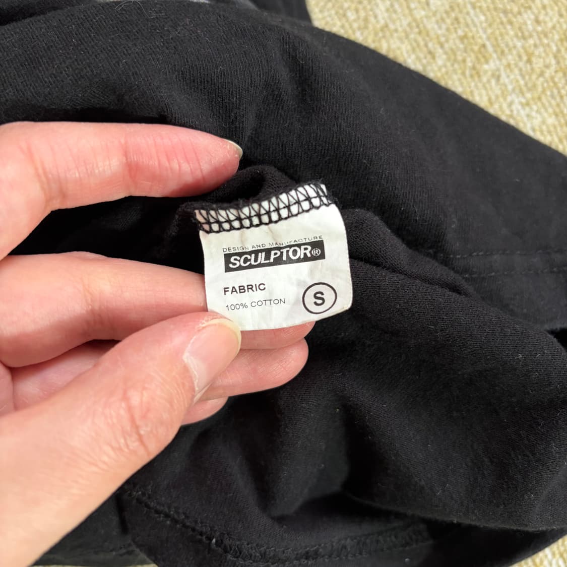 스컬프터X깡 콜라보 다람쥐 반팔 티셔츠 블랙(S) 상품이미지6