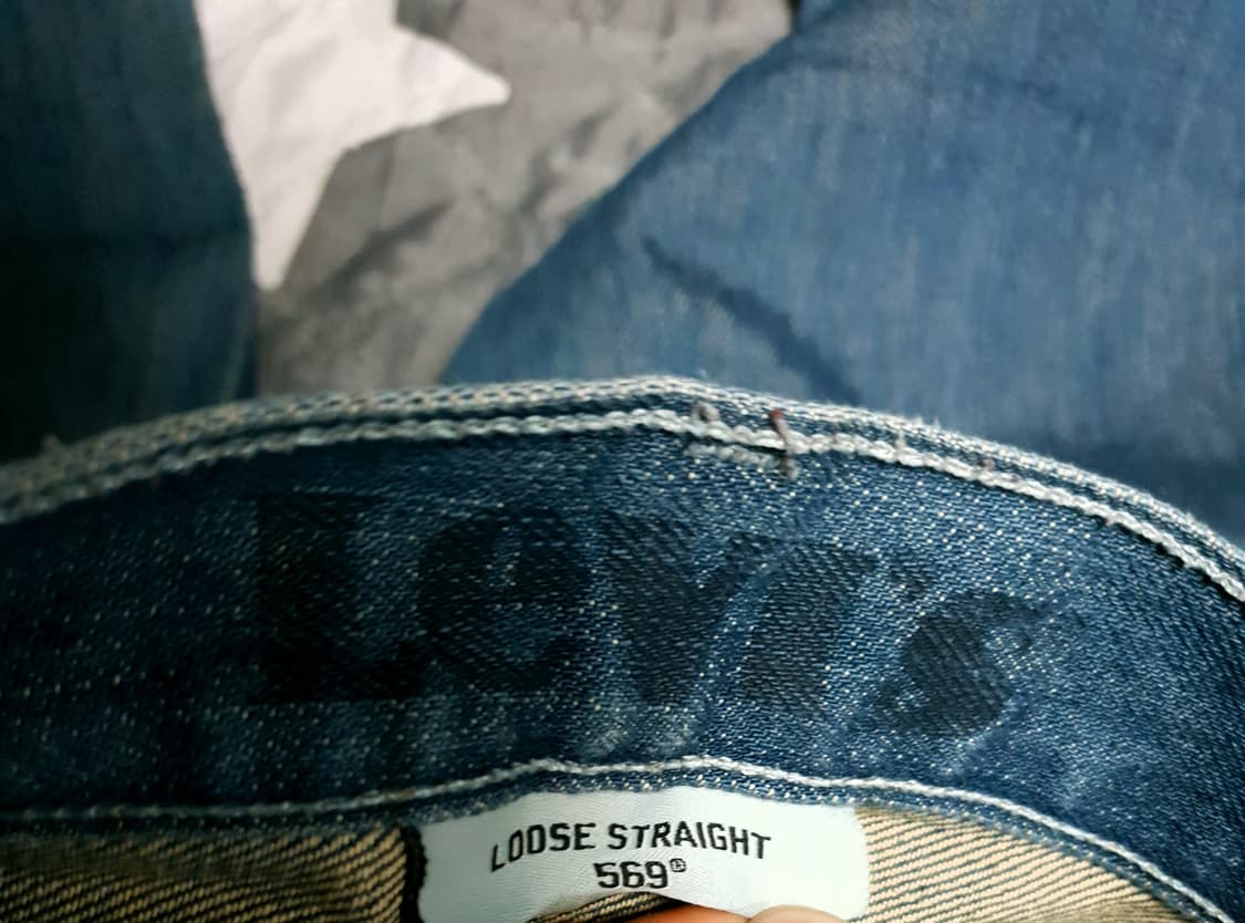 리바이스 569 루즈 스트레이트 은장자수 데님팬츠 (33) 상품이미지5