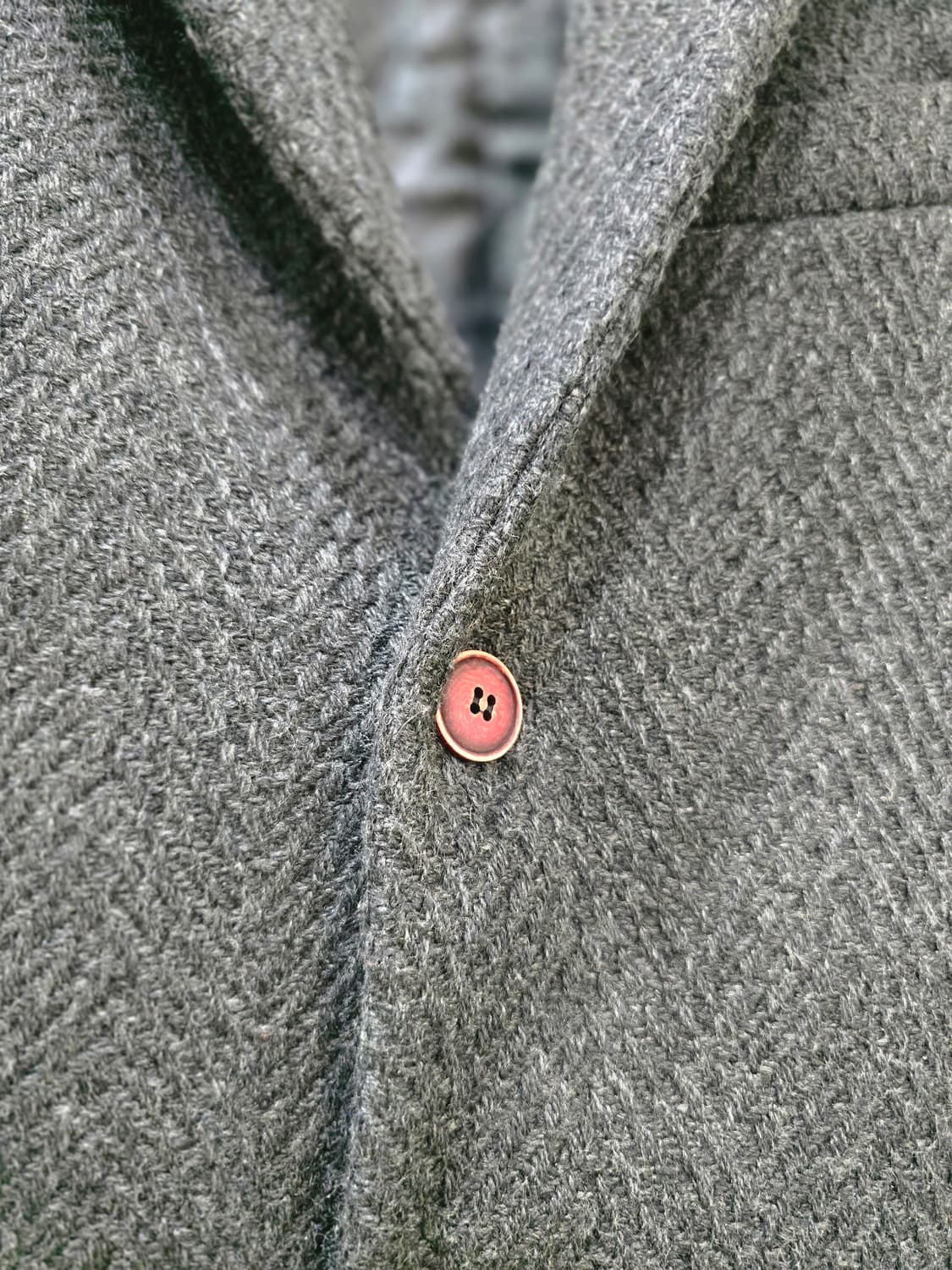 엔 리버티 헤링본 남성 코트 차콜색 상품이미지2