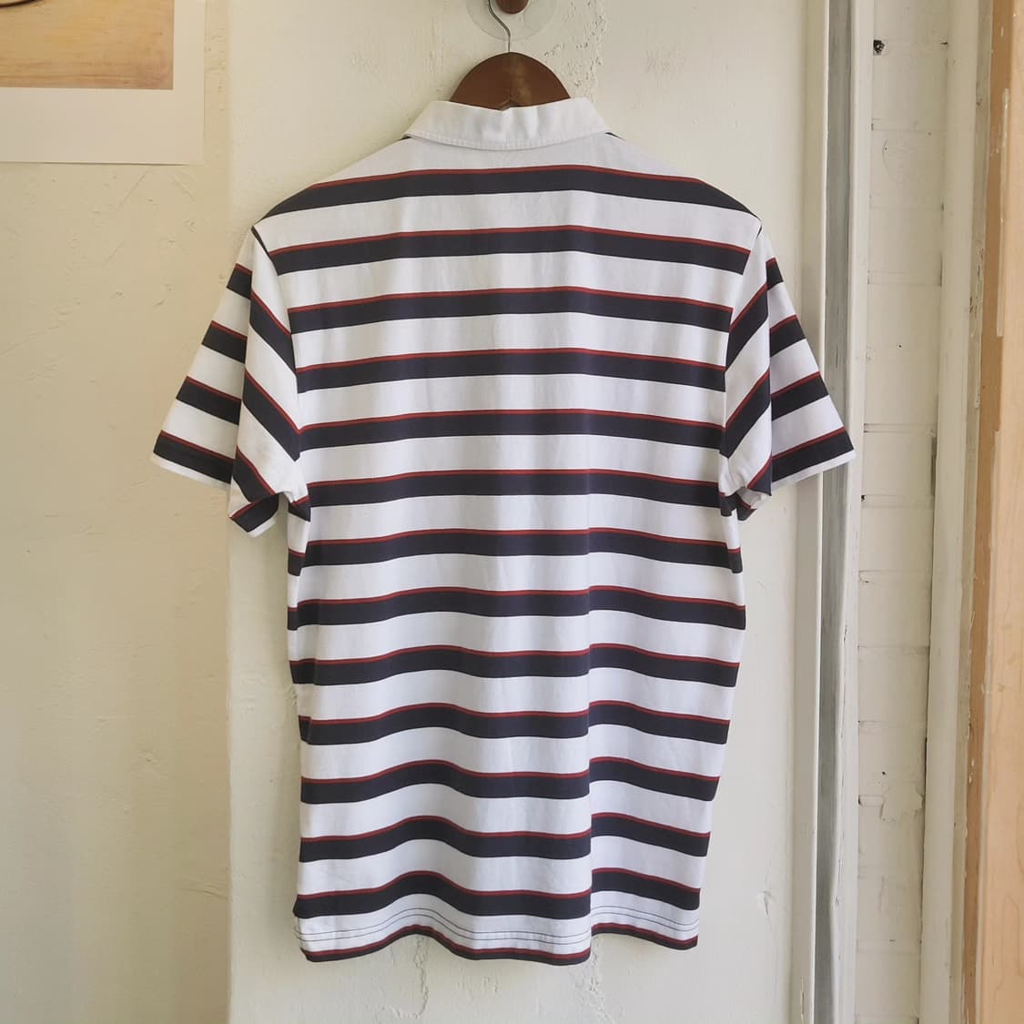 Topvalu 스트라이프 카라 반팔티(미착용 새제품) 상품이미지7