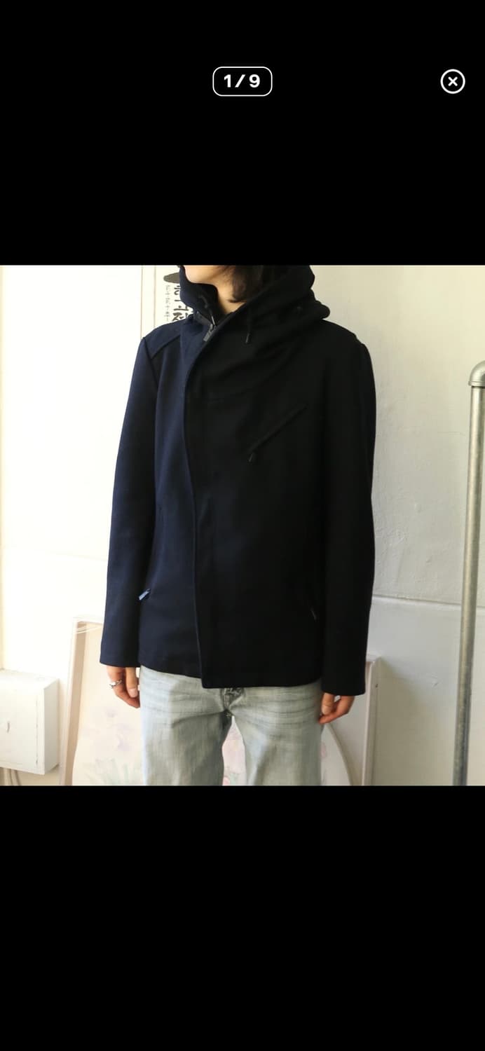 캐서린 햄넷 런던 피코트 네이비 상품이미지1