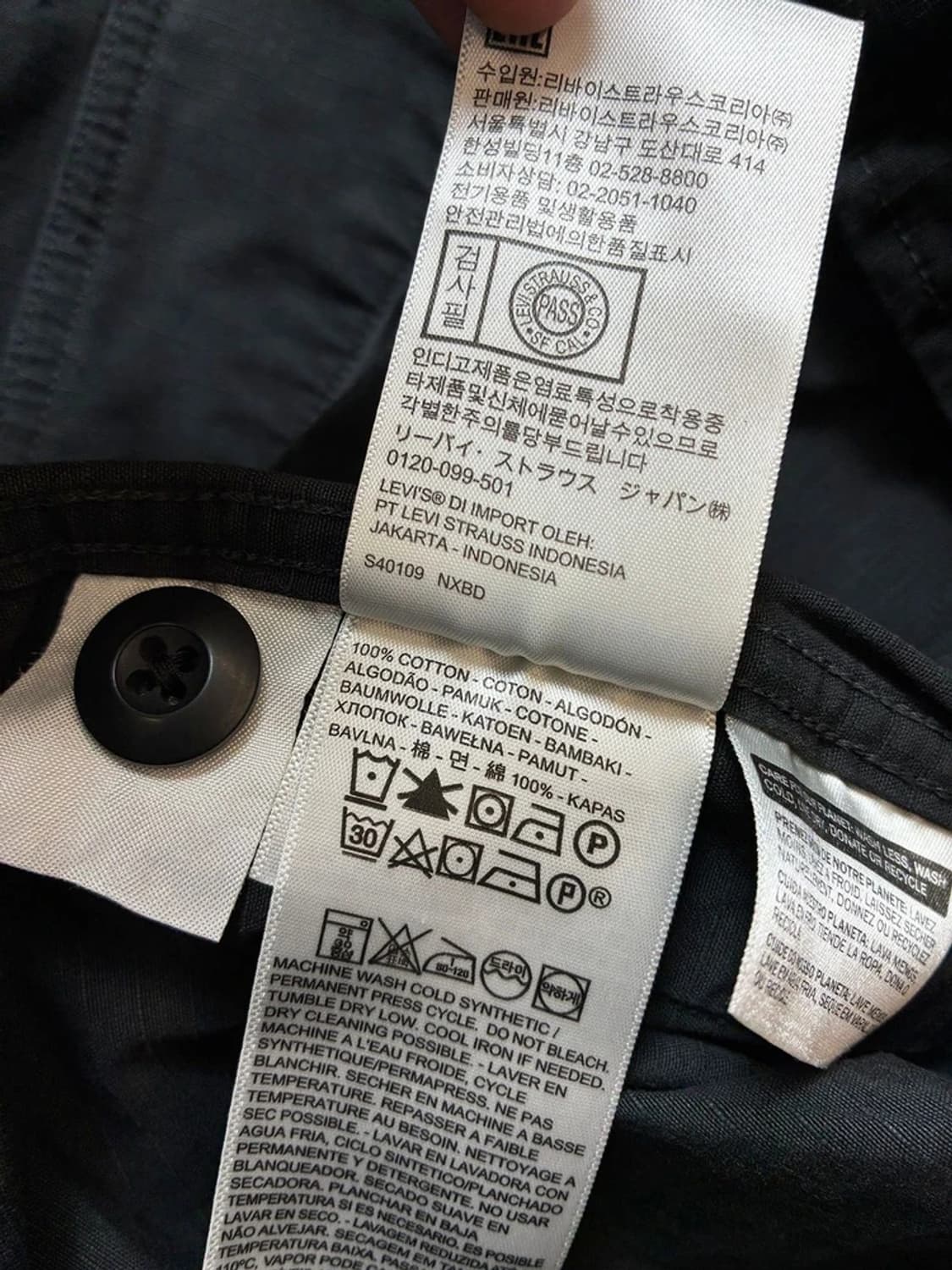 리바이스 00's 투포켓 립스탑 셔츠 자켓 PN7477 상품이미지7