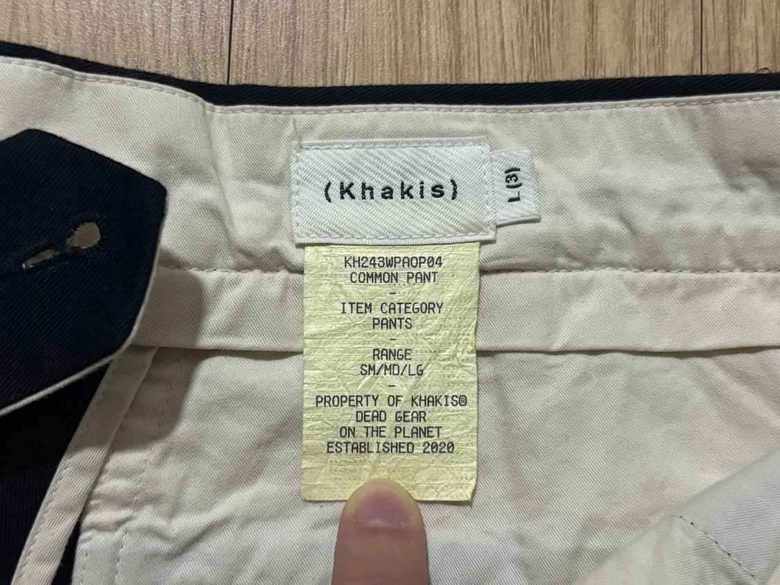 카키스 Common Pant 블랙 L 상품이미지7