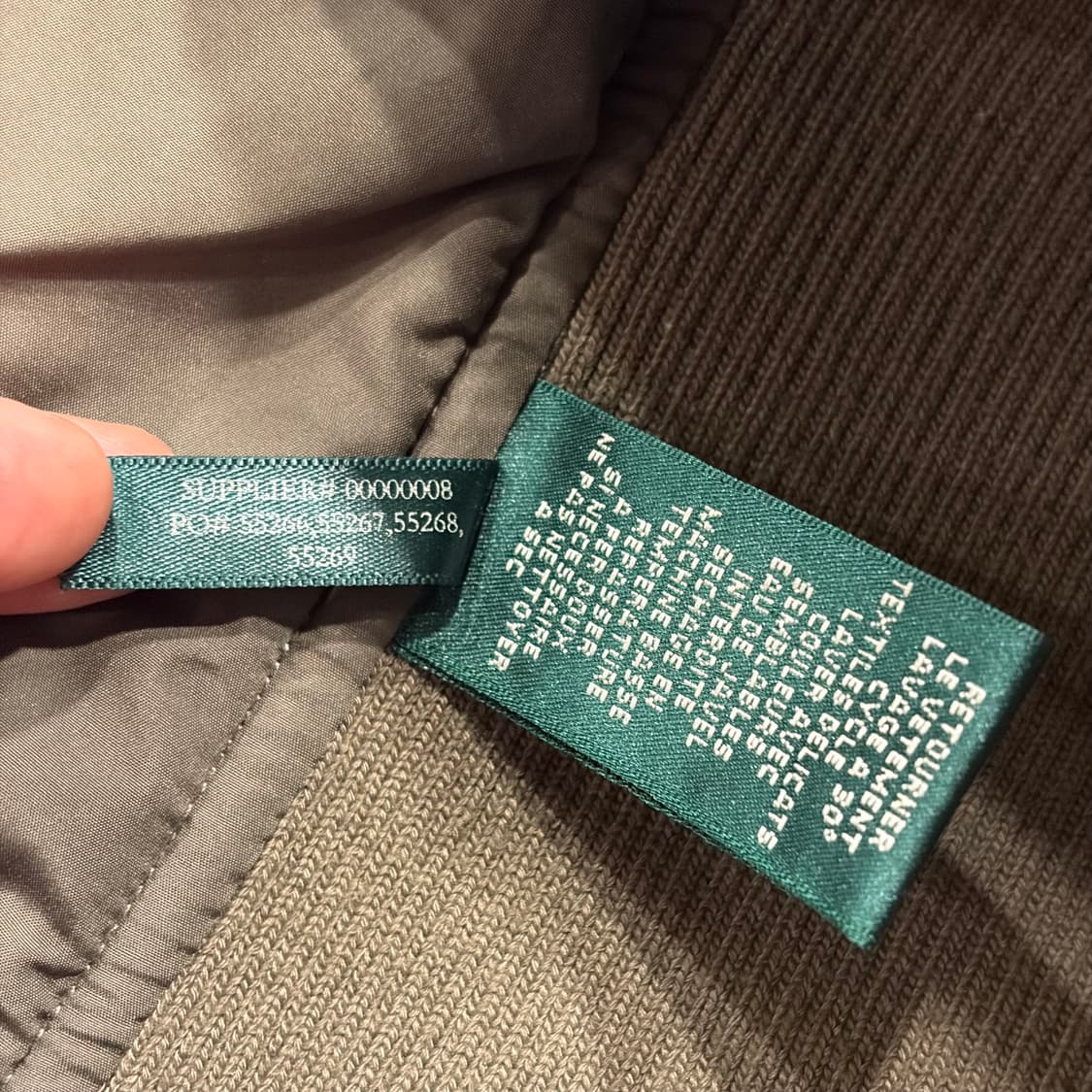 [L] 폴로 랄프로렌 퀼팅 조끼 카키 브라운 패딩 B506 상품이미지6