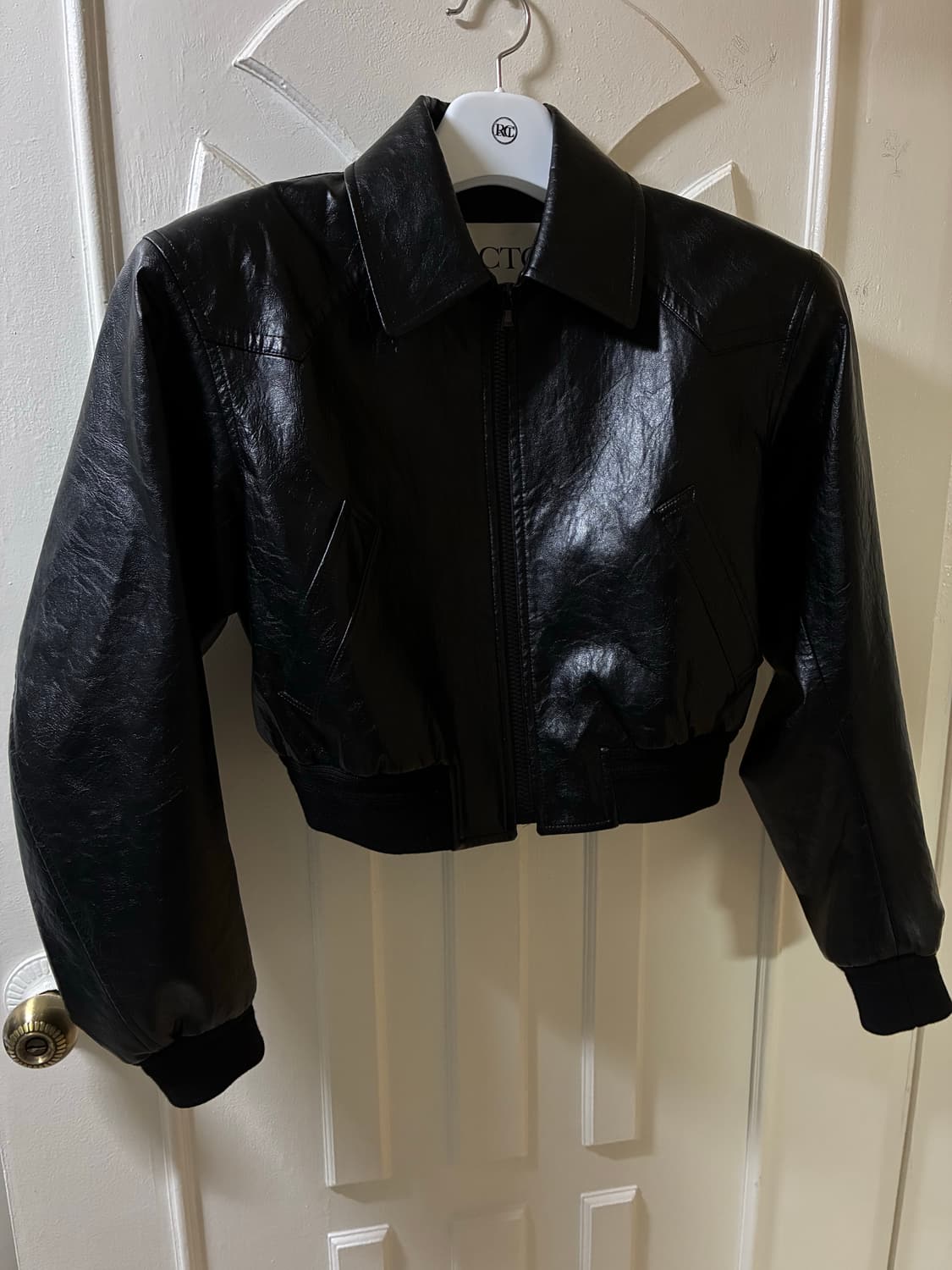 렉토 페이크 레더 자켓 상품이미지1