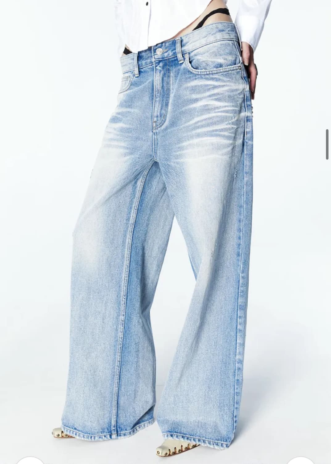 새상품) 2000아카이브스 SNYDER WIDE DENIM (BLUE) 상품이미지1