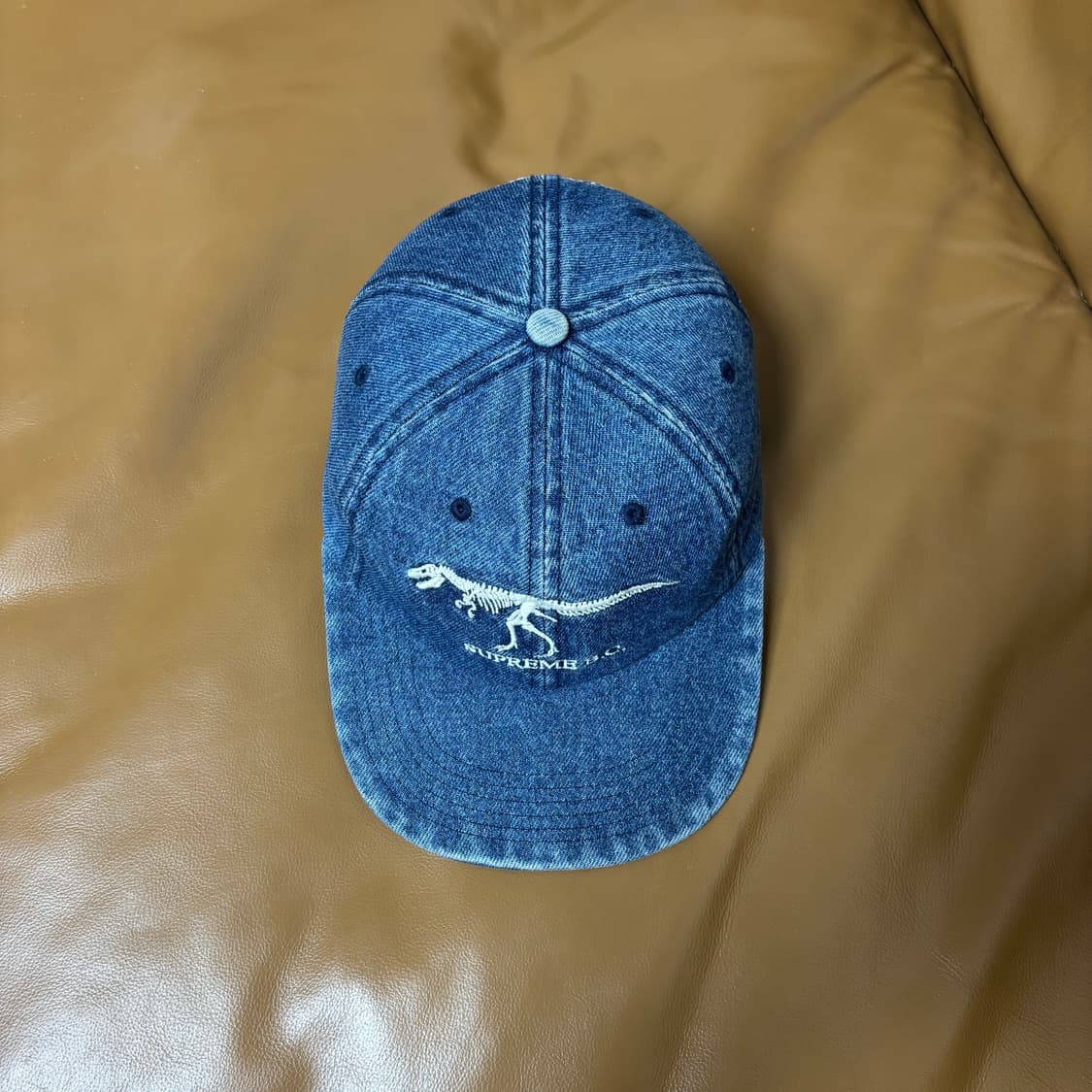 Supreme 슈프림 쥬라기 워시드 데님 6패널 볼캡 모자 (Denim) 상품이미지5