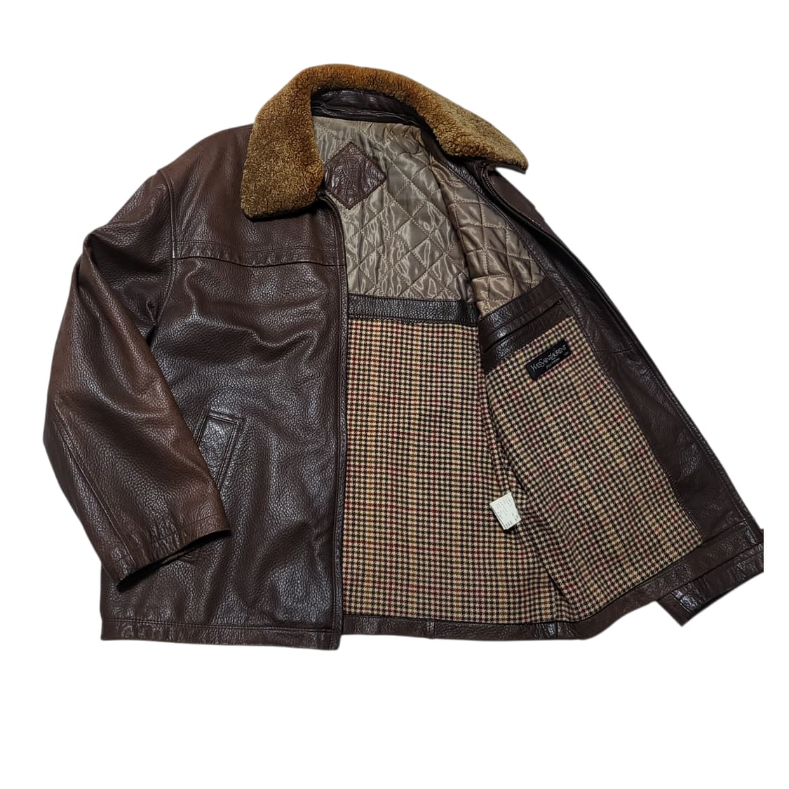 (100) 90s 입생로랑 양가죽자켓 무스탕 상품이미지4