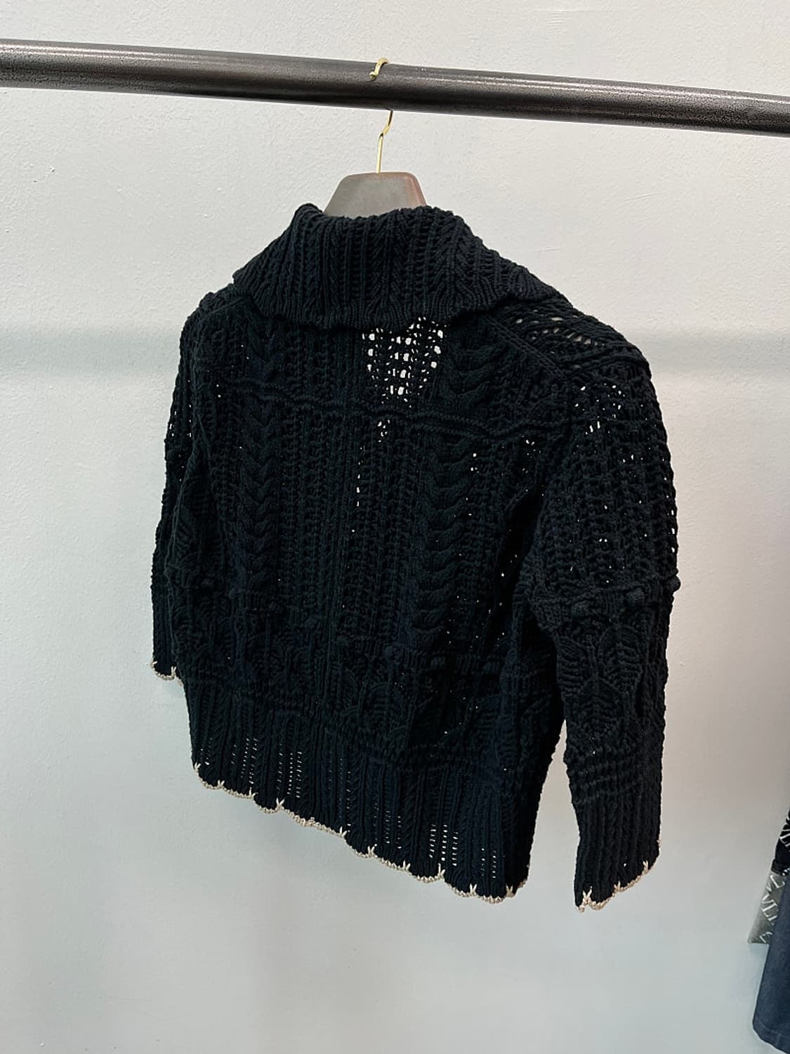 여) 타임 크롭 니트 가디건  상품이미지4