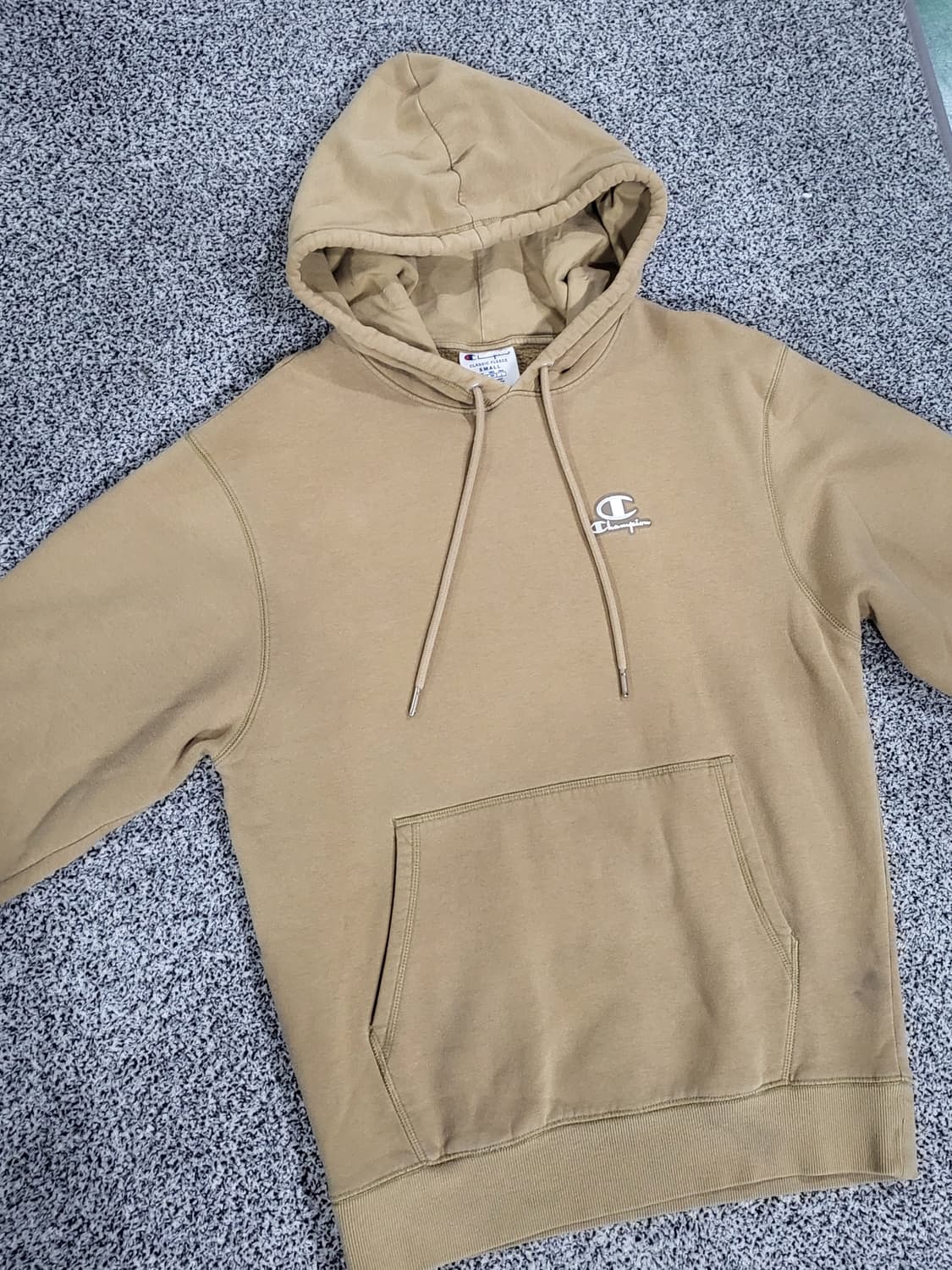 챔피온의 옅은 브라운 후드티  상품이미지1