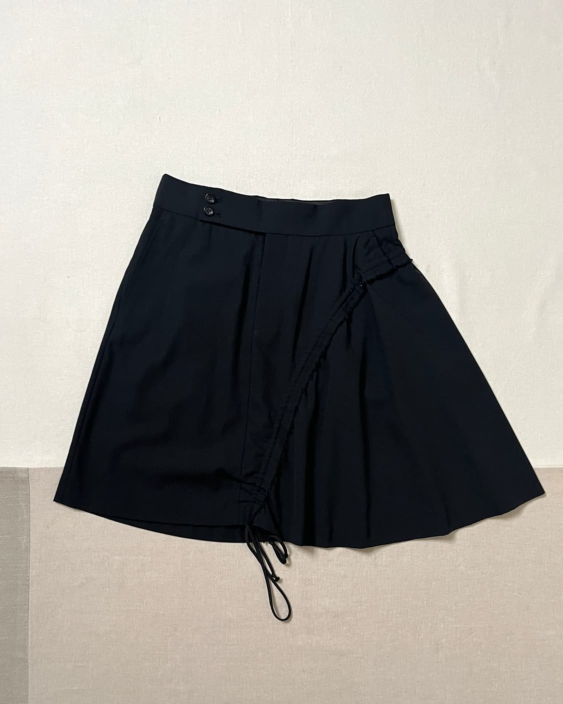 꼼데가르송 비대칭 셔링 스커트 comme des garcons 치마 상품이미지4