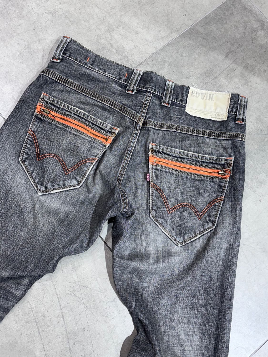 에드윈 XU-S 빈티지 워싱 지퍼 데님 팬츠 바지 상품이미지7