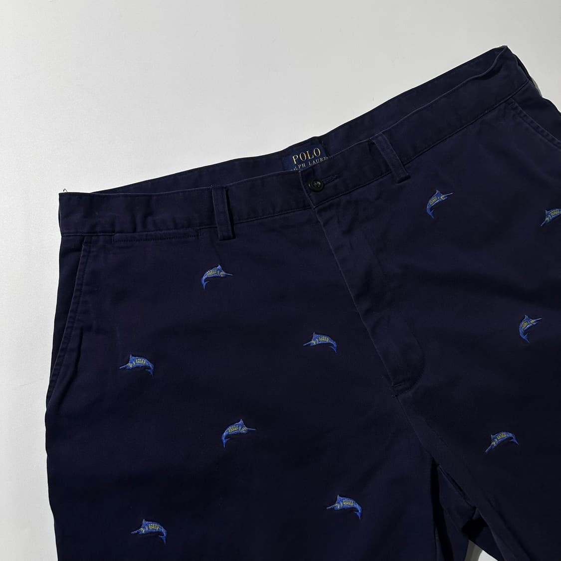 폴로 랄프로렌 엠브로이디드 패턴 하프팬츠 반바지 상품이미지3