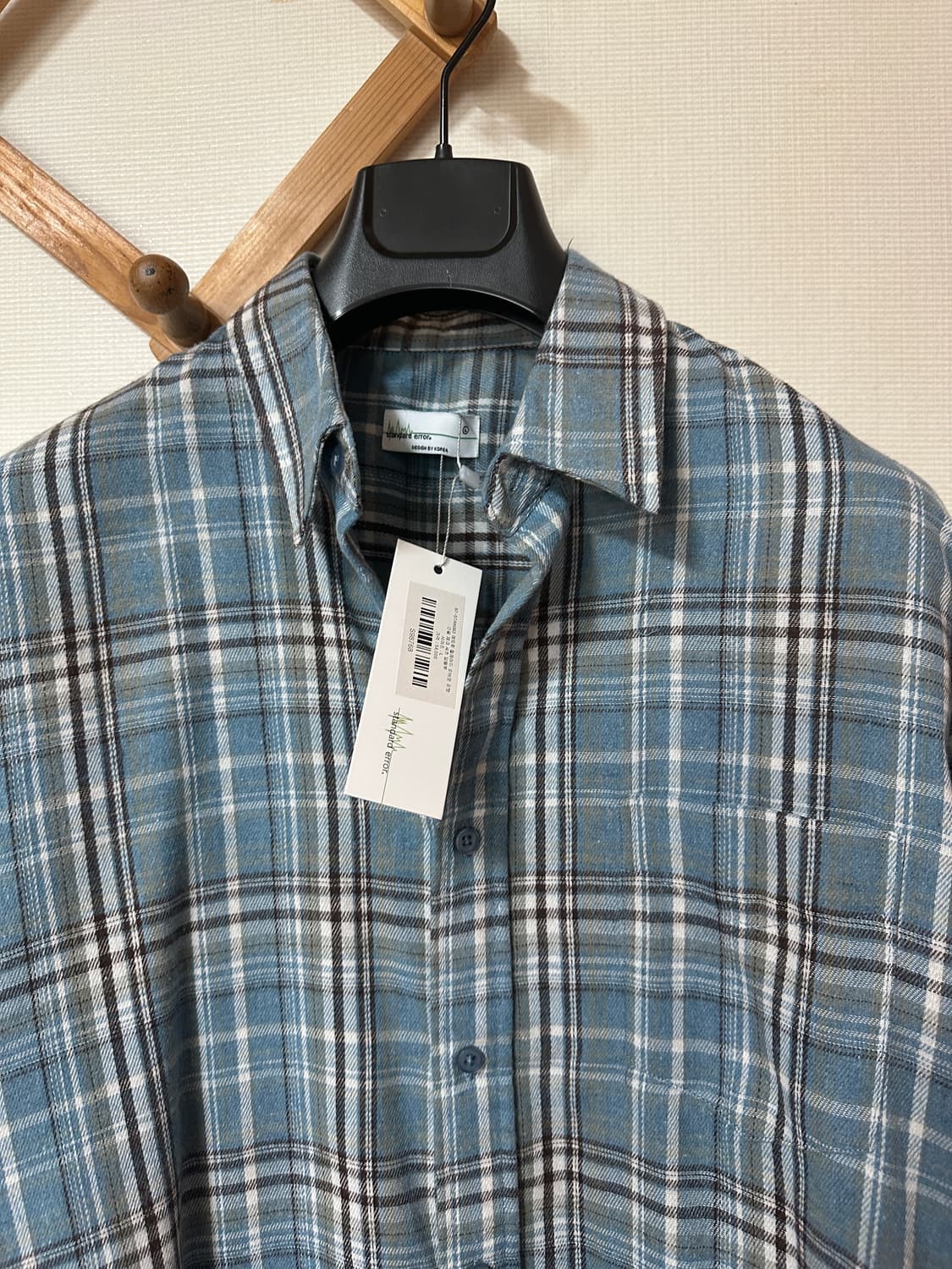 스탠다드에러 셔츠 딥블루 L 새제품 상품이미지2