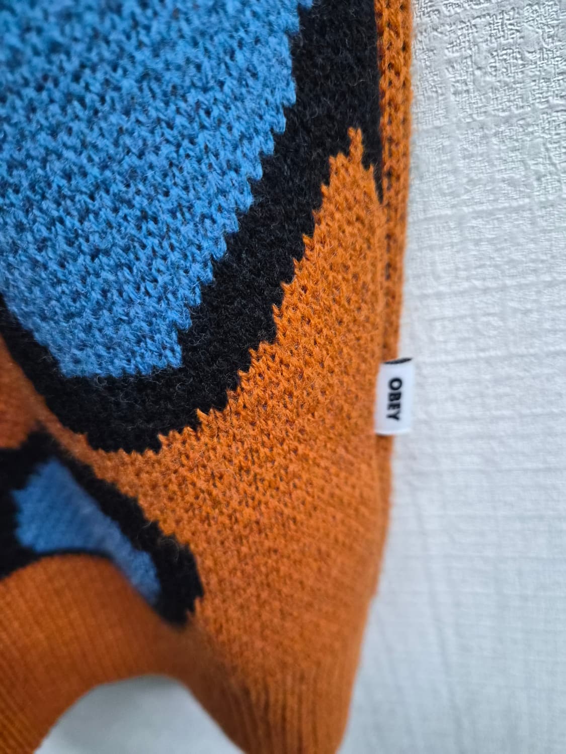 M) OBEY 오베이 플로랄 니트 베스트 (조끼) 팝니다 상품이미지4