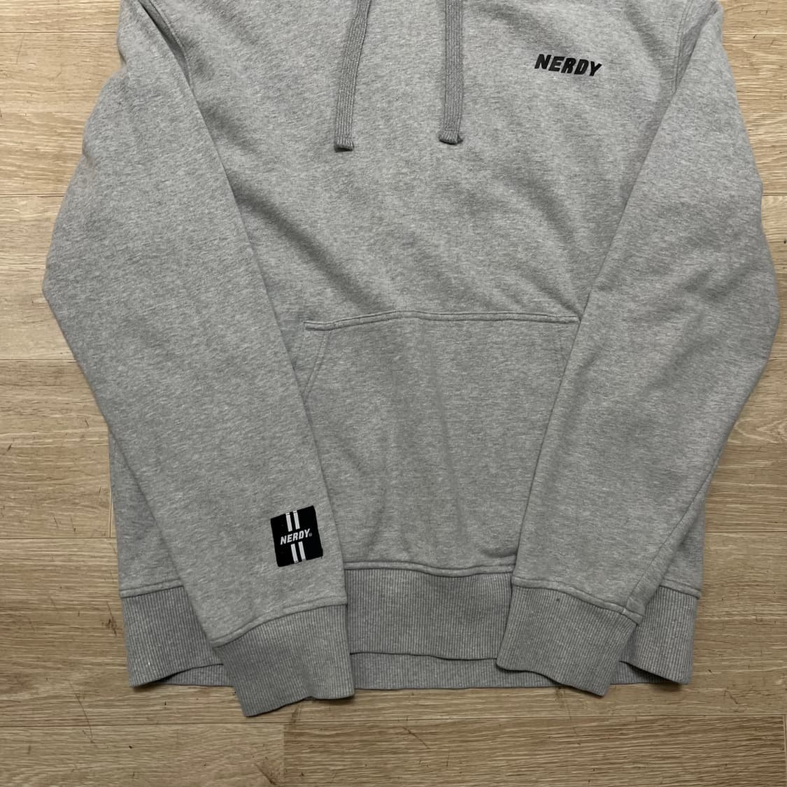 널디 남여공용 스펠 로고 후드티 [그레이] M/95 상품이미지3