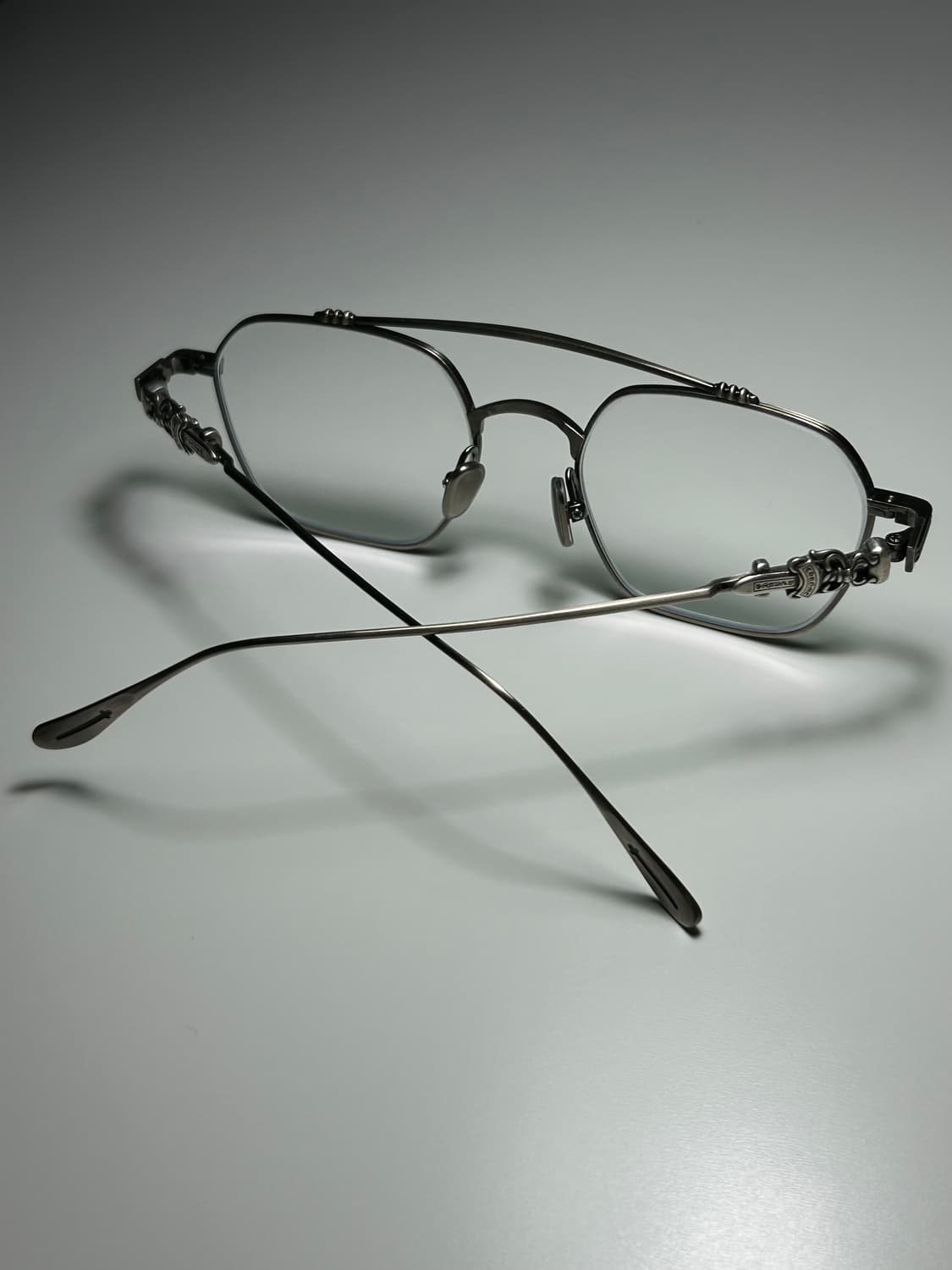 크롬하츠 paratestes2 투브릿지 안경 실버 상품이미지3