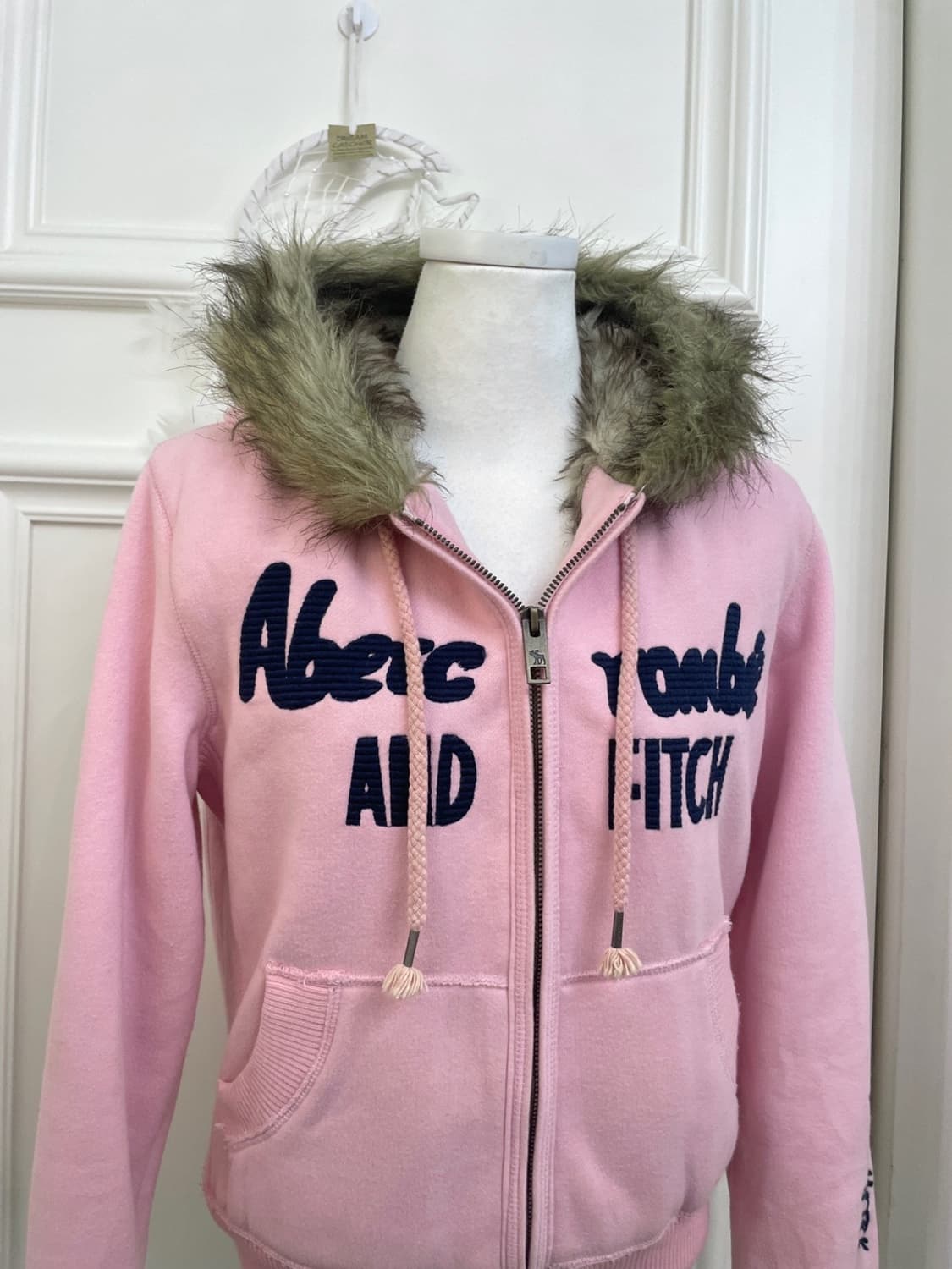 ABERCROMBIE pink wolf warm hoodie-zip 상품이미지5