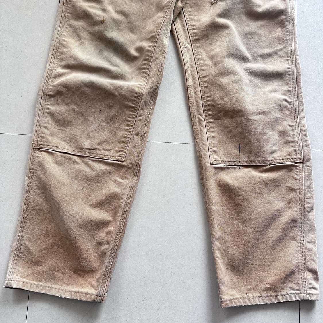 칼하트 B01 더블니 덩가리 팬츠 된장색 38사이즈 상품이미지3