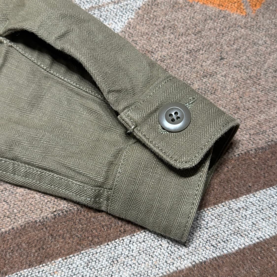 재팬 10꼬르소꼬모 누메로 HBT 밀리터리 셔츠 L og107 상품이미지8