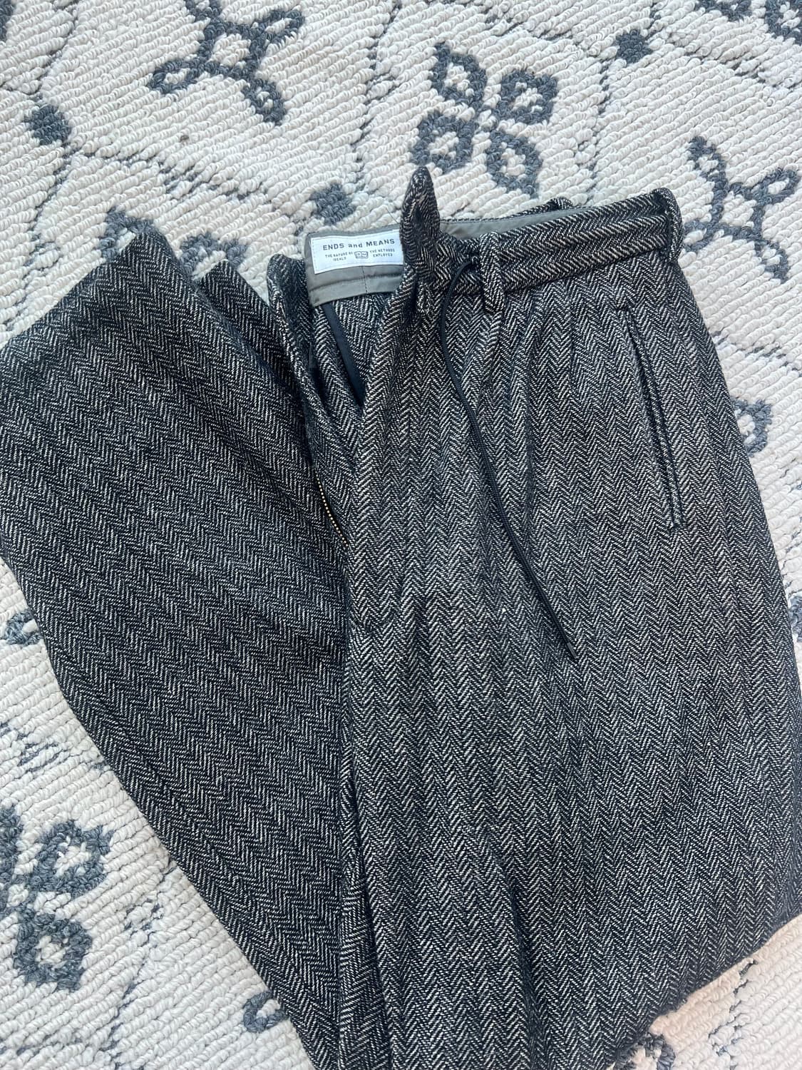 ends and means wool linen pants 상품이미지4