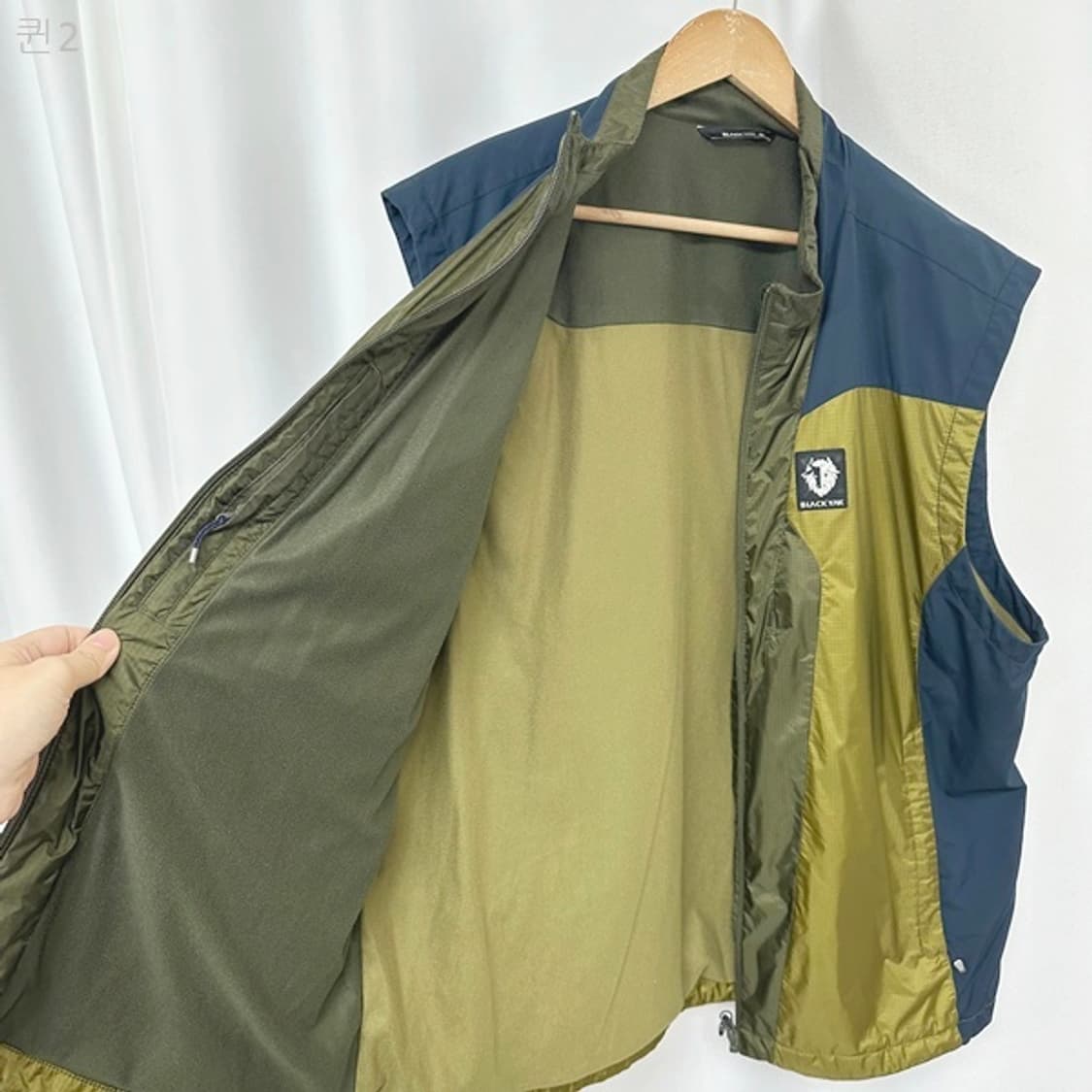 블랙야크 남자 아웃도어 조끼 짧은기모 빅사이즈 120 상품이미지7
