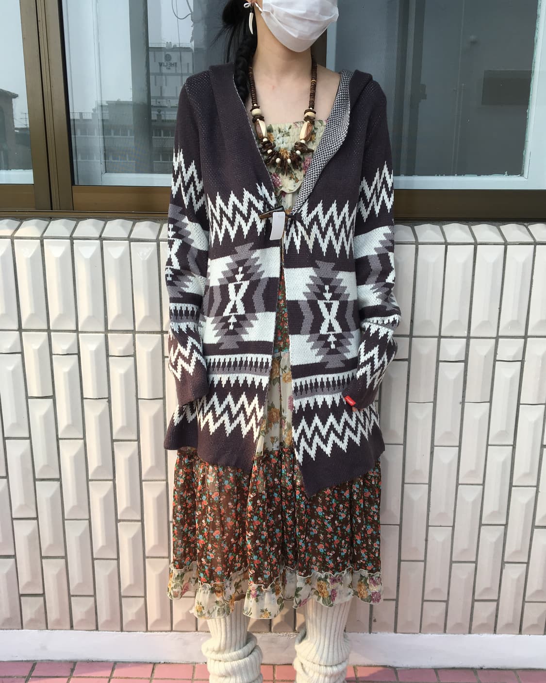 Nomadic mood hood knit cardigan 상품이미지1