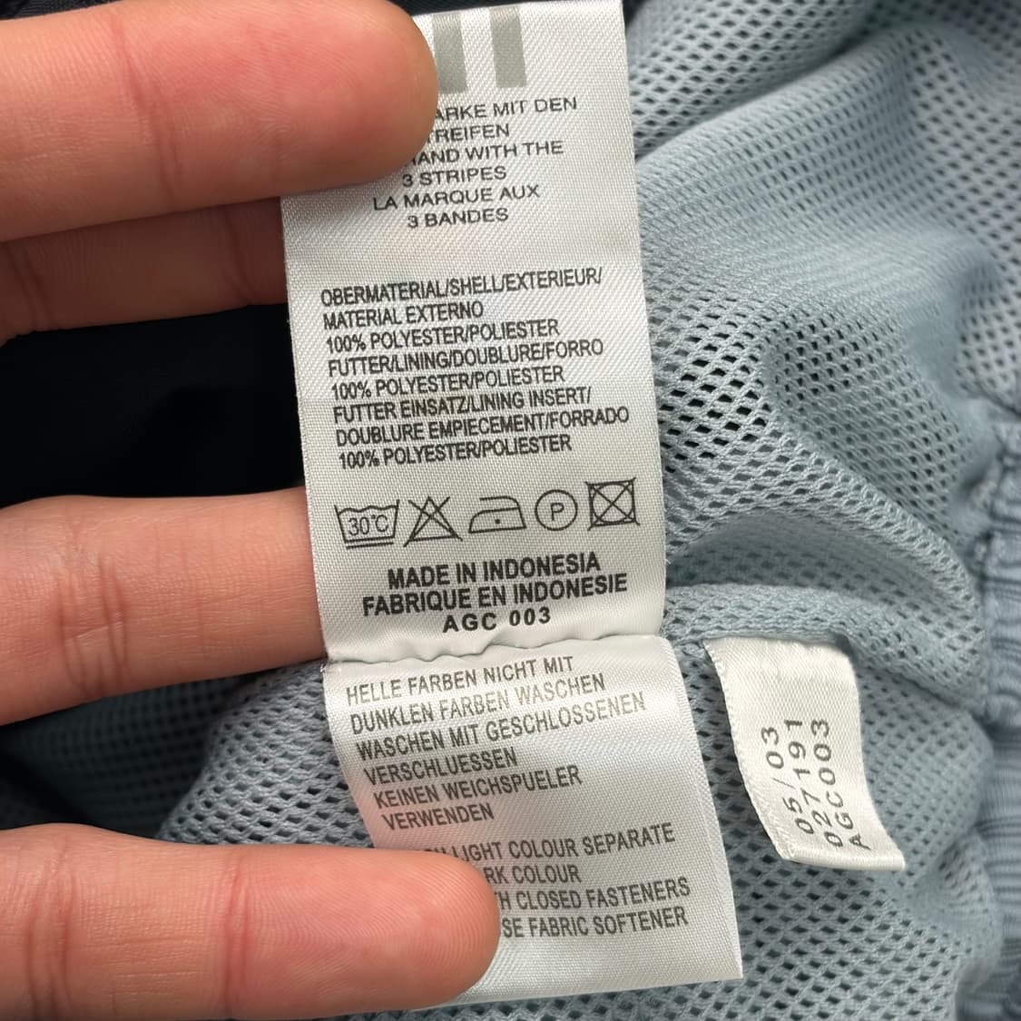 아디다스 올드스쿨 배색 바람막이 L 상품이미지9