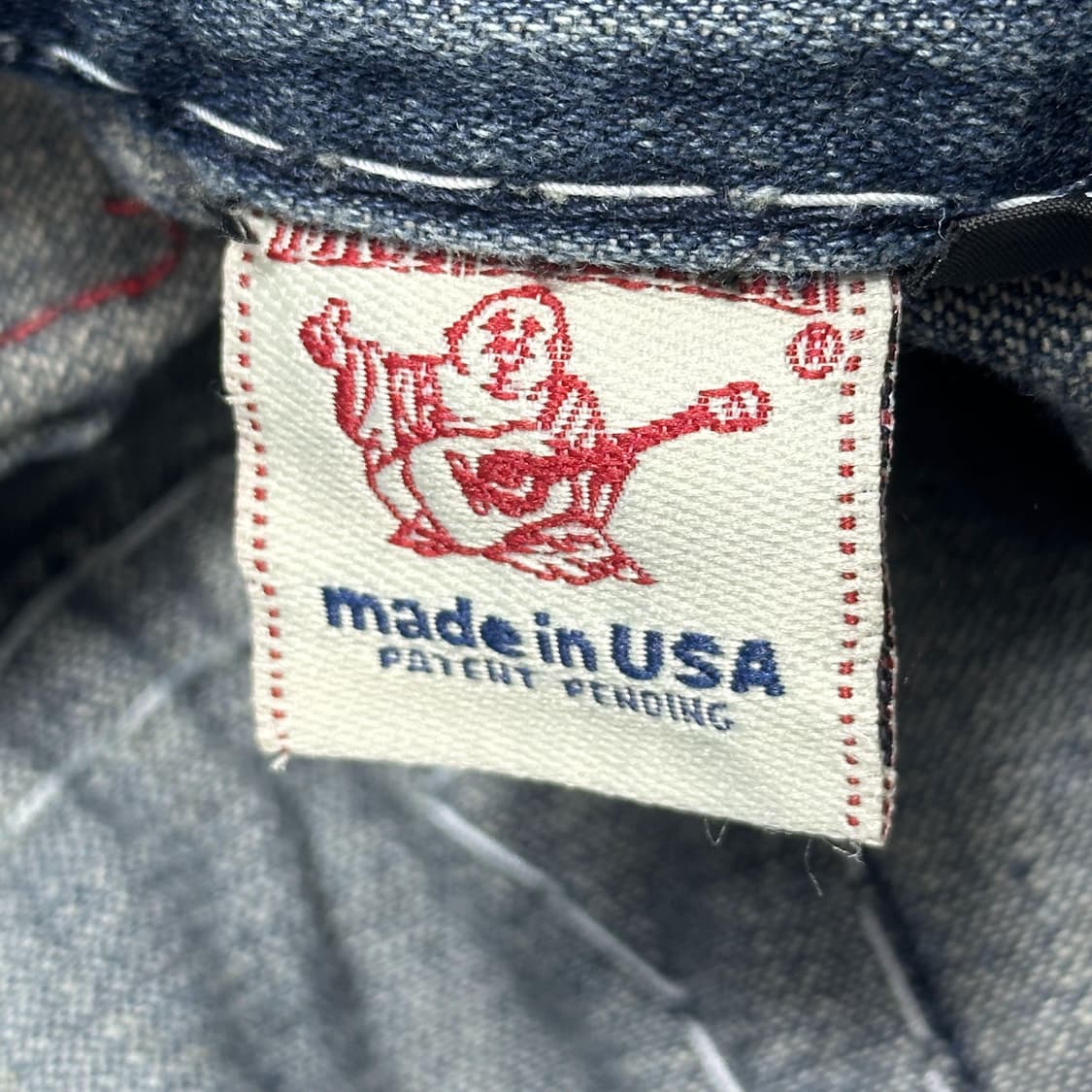 32 트루릴리전 USA 루즈핏 스트레이트 스티치 데님팬츠 상품이미지6