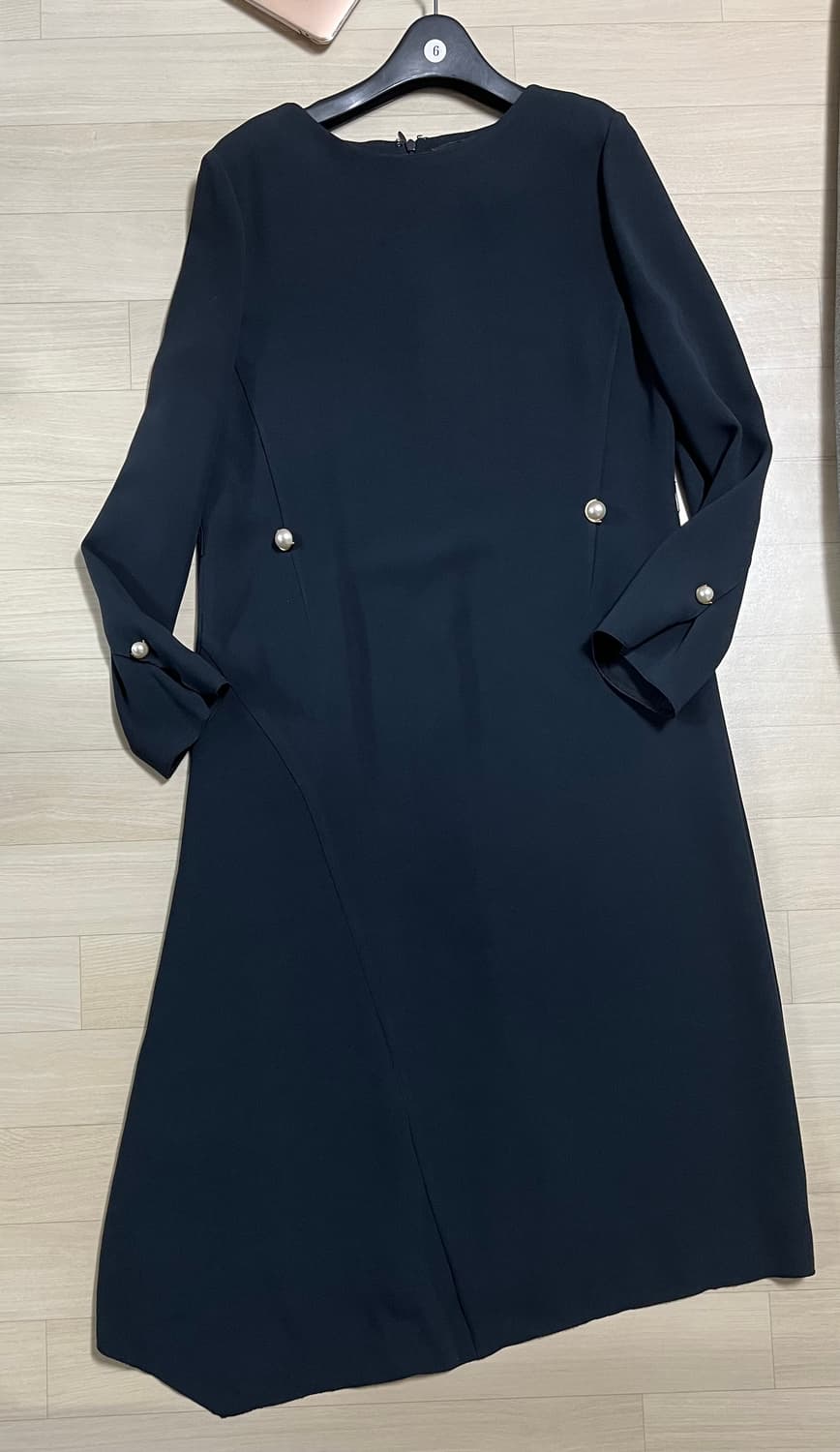 한섬 LÄTT BY T 롱 원피스 다크 그린 55사이즈 상품이미지8