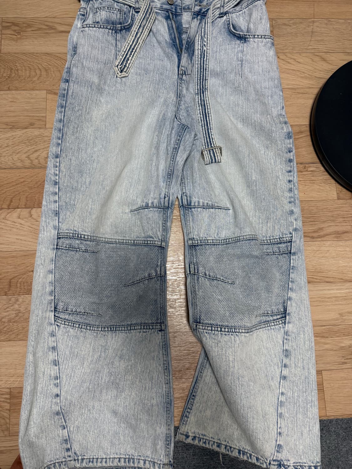 999휴머니티 AV BELTED PLEATS DENIM PANTS 상품이미지5