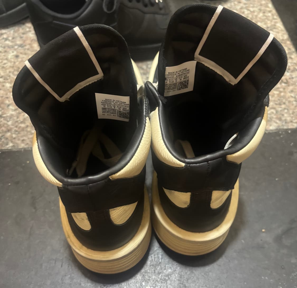 컨버스 x 다크쉐도우 터보웨폰 블랙 크림 280 릭오웬스 상품이미지5