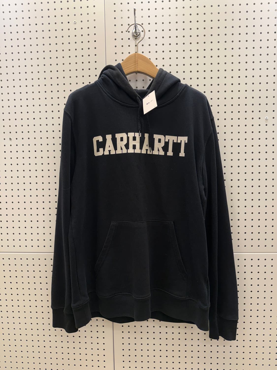 칼하트 빅로고 블랙 후드티 U259 상품이미지2