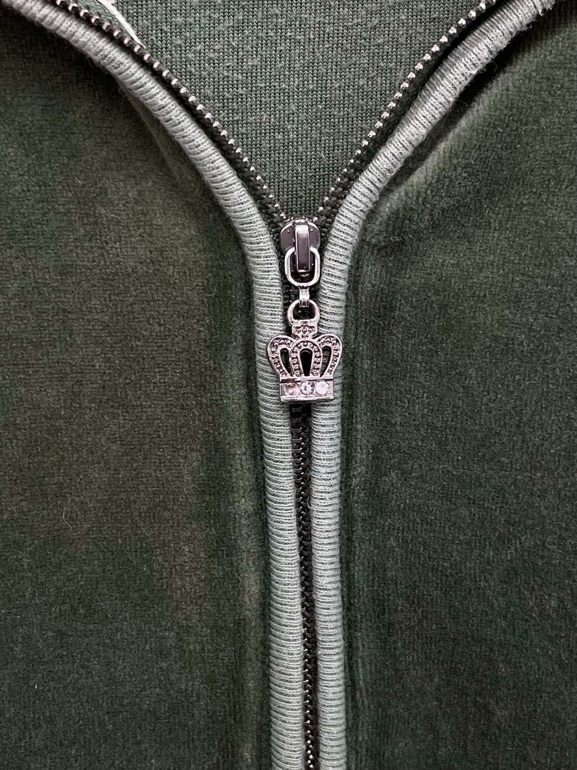 y2k 그린 티아라 벨벳 셋업💚 상품이미지4