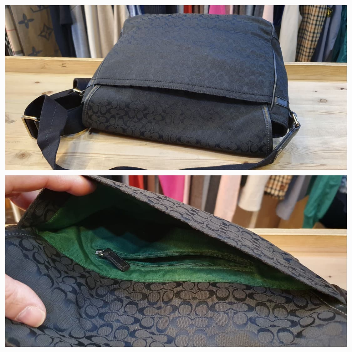 코치 캔버스 메신저백  상품이미지4