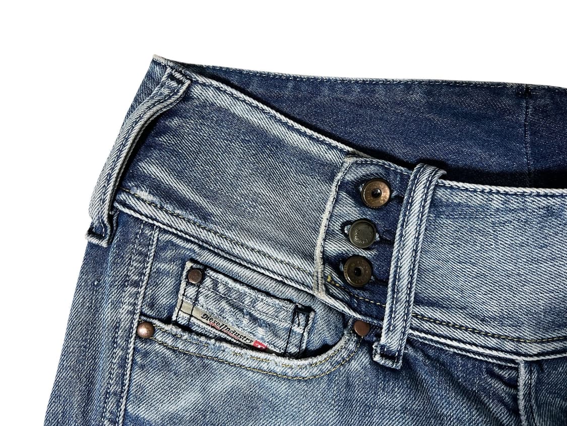 Diesel 디젤 워싱 데미지 청바지 W29 로우라이즈핏 상품이미지2