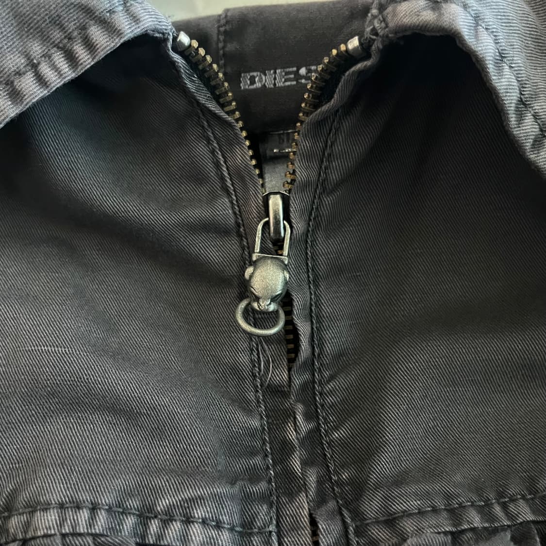 디젤 면 자켓 간절기 자켓 버클 디테일 카고 아메카지XS 상품이미지4