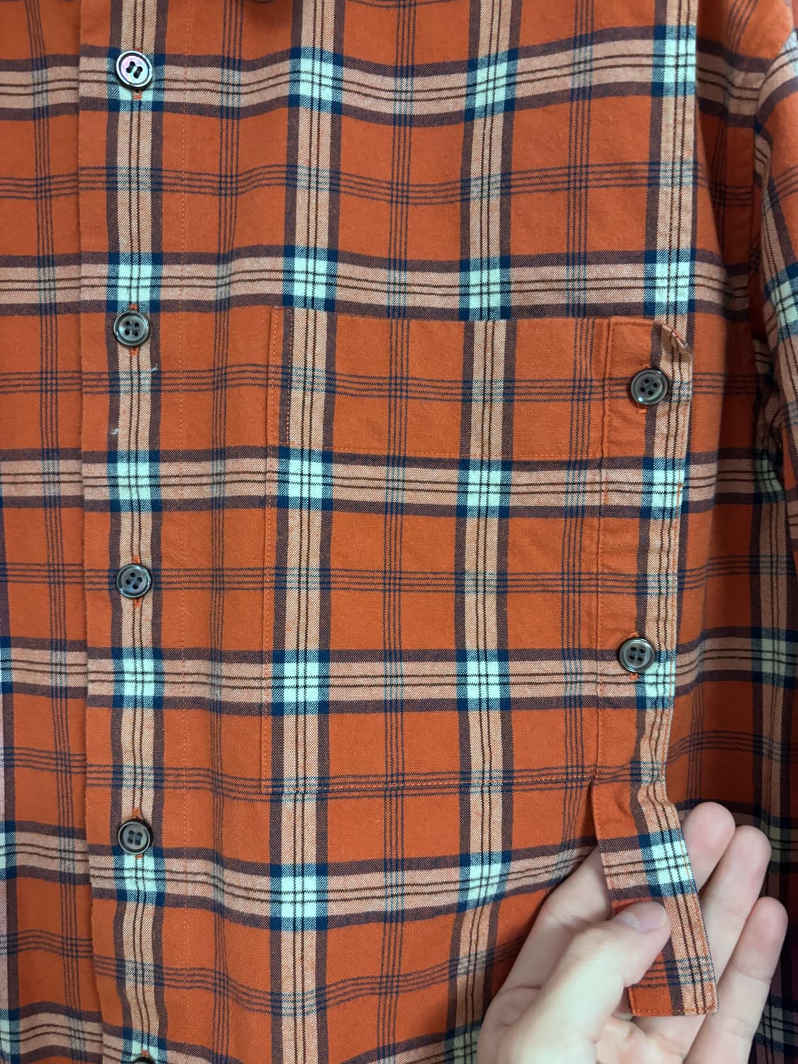 48(100~105) CREED AND MANTON 체크 셔츠 상품이미지3