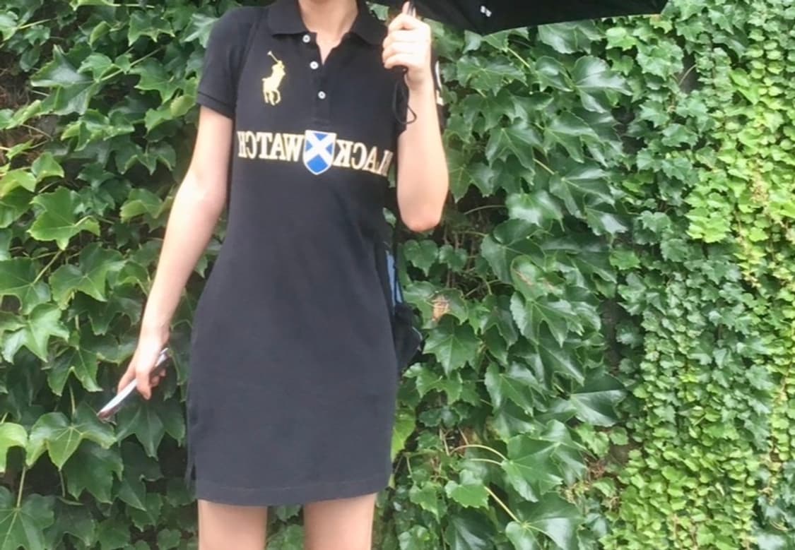 폴로 빅포니 블랙와치 빈티지 카라원피스 상품이미지1