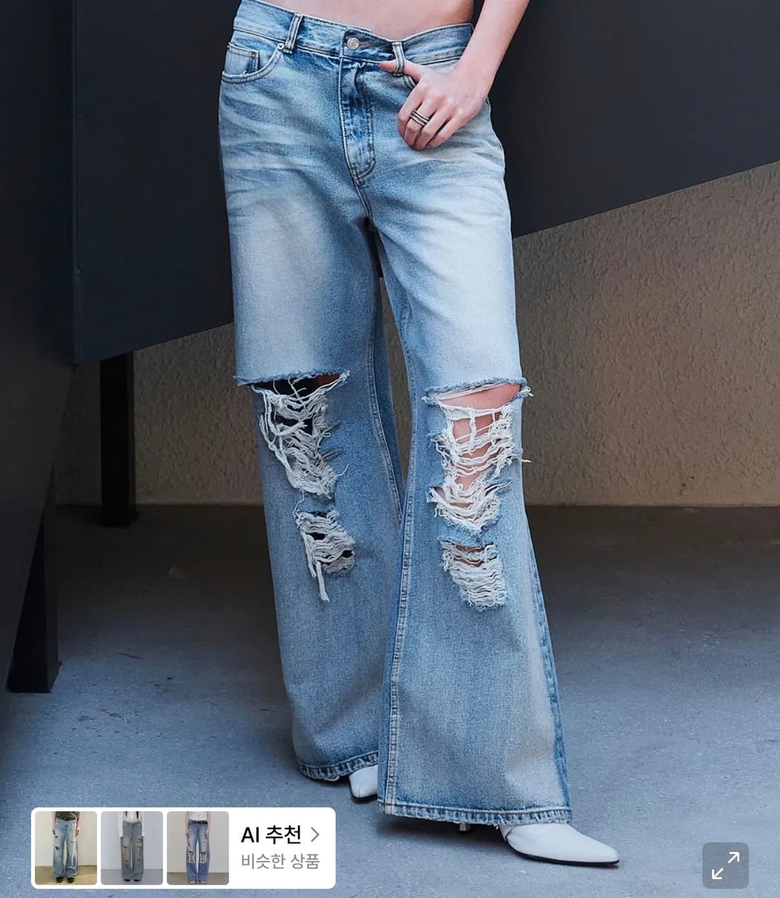 SNYDER DISTRESSED DENIM (BLUE) 상품이미지1