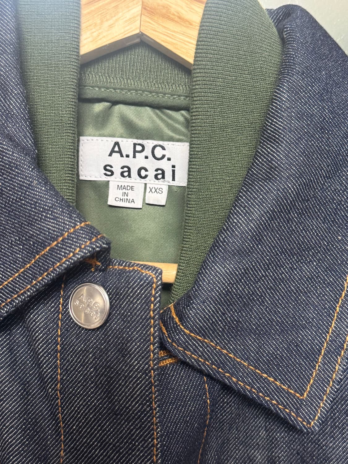 APC(아페쎄)x사카이 자켓 xxs(95-100사이즈) 상품이미지4