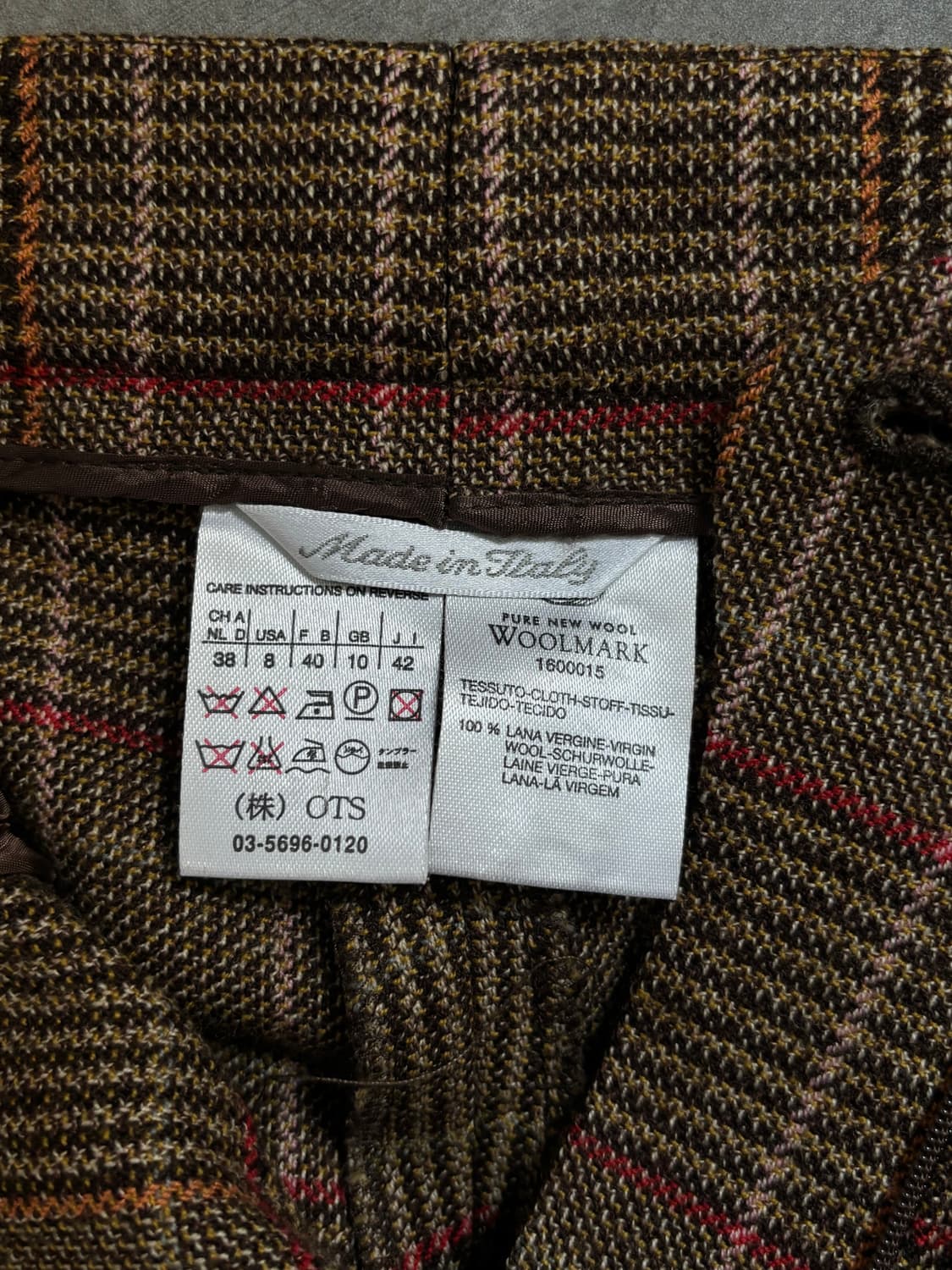 Max Mara 막스 마라 글렌체크 싱글 블레이저 투버튼 셋업 상품이미지9